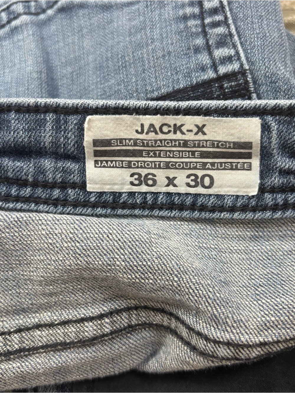 Jack-X Men's Blue Straight-Leg Jeans 36x30 - Picture 4 of 6